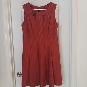 Enfocus Studios Rust Midi Dress